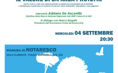 IL VALORE DI UN’AREA PROTETTA: è alle porte il primo seminario del progetto Cantiere Verde